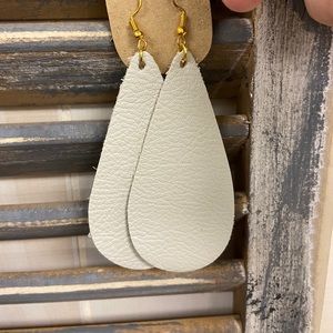 Handmade leather earrings